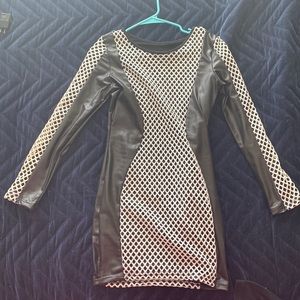 NWT- black mini dress , Size-large